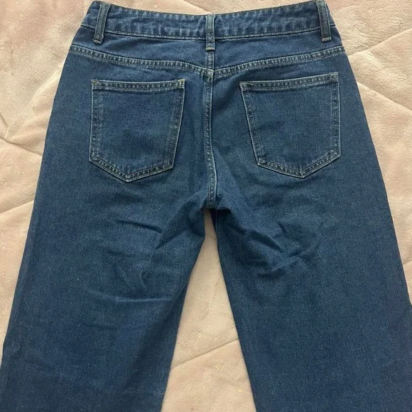 SHEIN Woman’s Mid-rise Dark wash Jeans Size XS/2 - Picture 2 of 3